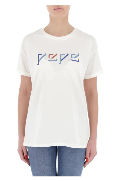 Тениска GRETA | Regular Fit Pepe Jeans London бял